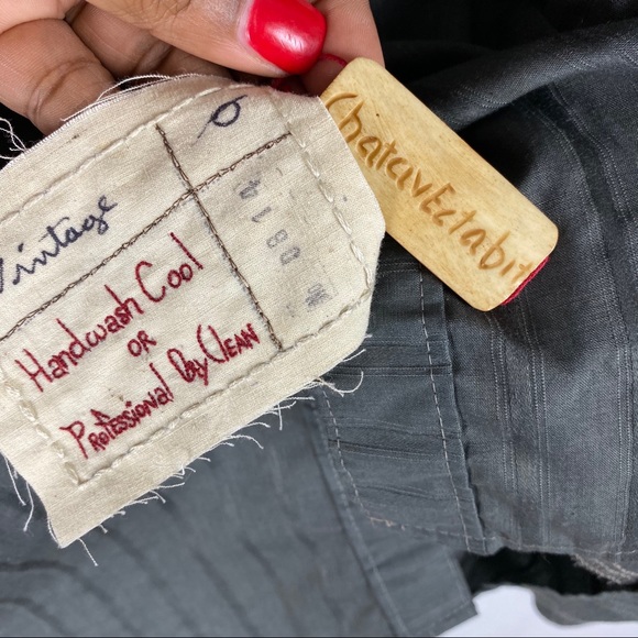 NEW Chatav Ectabit Gray Handmade Western Style Top - Picture 7 of 7